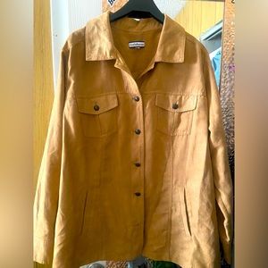 Long sleeve brown shirt from Croft$Barrow soft suede like material.